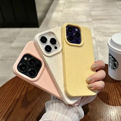 Frosted 15ProMax Suitable for IPhone Case IPhone 16 Solid Color Simple 14 Soft Sleeve 1112 Silicone