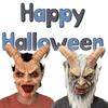 Terrifying Latex Lucifer Mask With Horns For Halloween Festivals And Costume Parties