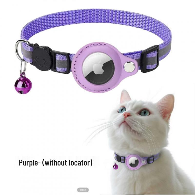 Cross-Border Pet Supplies: Airtag Tracker Collar with Anti-Lost Cat Bell