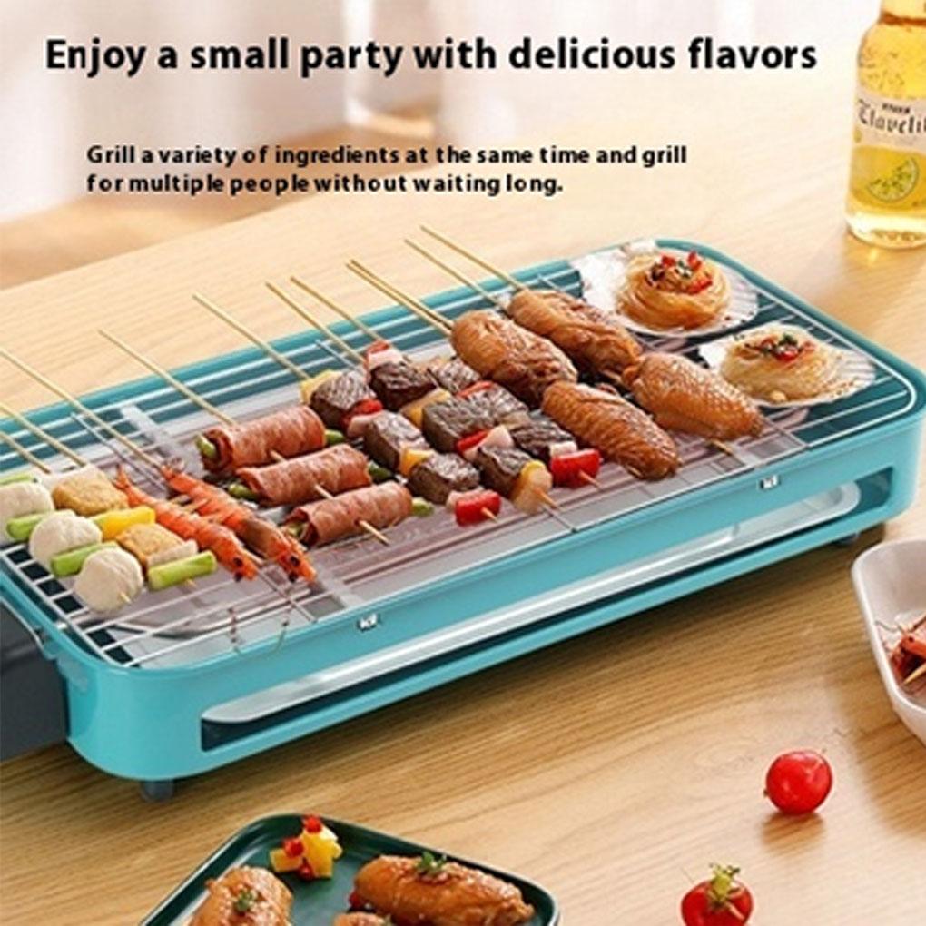 Small Dining Table Barbecue Grill With Six Level Temperature Control Easy To Clean Electric Grill