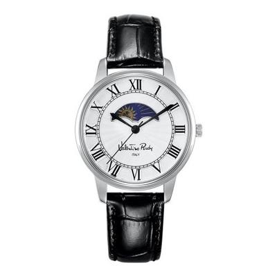 [VALENTINO RUDY] VALENTINO RUDY Sun & Moon Leather Wristwatch VR2585A-WTBK