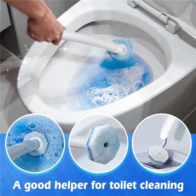 A84X-100PCS Upgraded Toilet Wand Refills For Disposable Wand Heads Most Toilet Wand Refills For Toilet And Bathroom Cleaning
