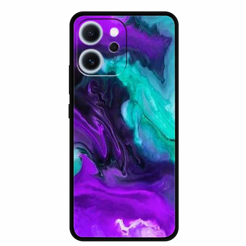 

For Oppo Reno 15F Case Soft Silicone Colorful Shockproof Back Cover for Oppo Reno15F Fashion Marble Painted Cover TPU Phone Case Oppo Reno 15F