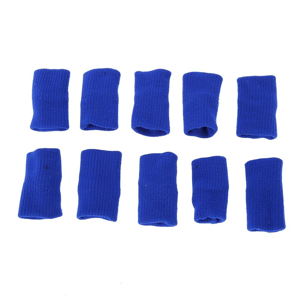 10Pcs Stretchy Flexible Fingers Sleeve Support Finger Protector Sports Aid Arthritis Band Wraps