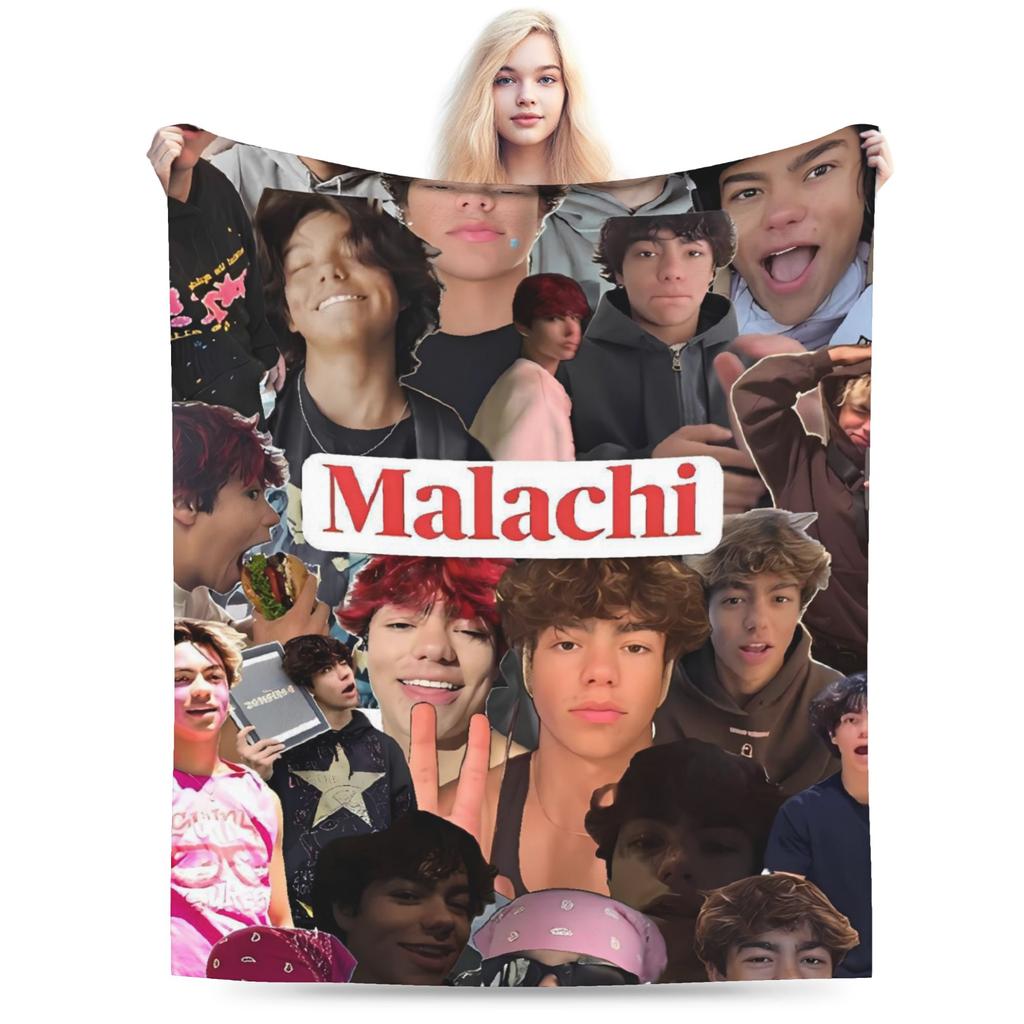 Malachi Bartons  Super Warm Blanket  Students Plush Throw Blanket Funny Home Decor Flannel Bedspread Sofa Bed Cover
