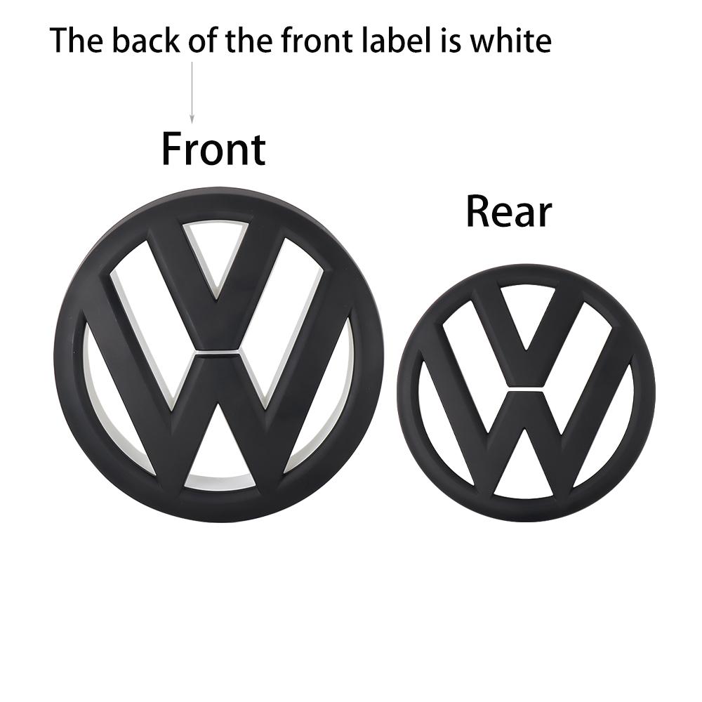 DIG1 2pcs/set Silver Original Replace type Car Rear Trunk Badges Lid Emblem Front Rear Logo For VW Golf 6 (MK6) 2010-2013 Accessories