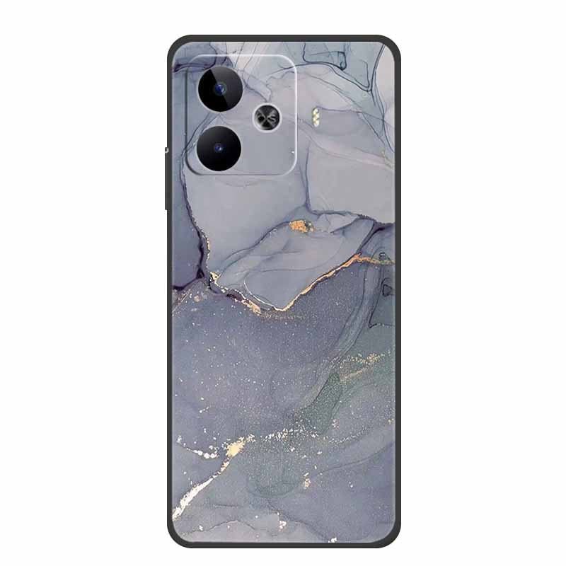 Case For Vivo iQOO Z9 Turbo Marble TPU Soft Silicone Back Cover For iQOOZ9 Turbo V2352A Phone Cases Shockproof Mica Painted Capa