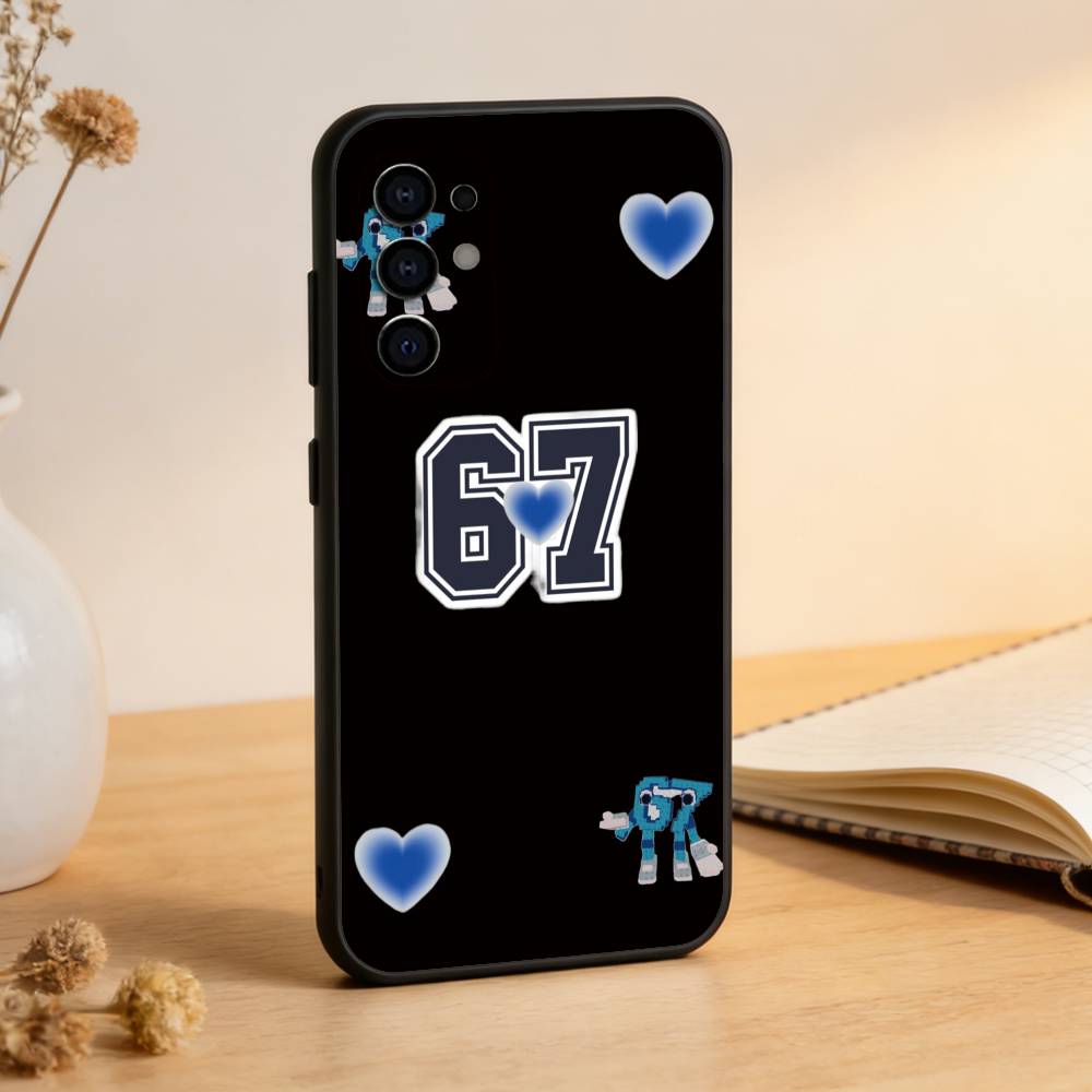 

Шість Сім 67 Чохол для телефону Чорний Силіконовий М який Для Samsung S25,S24,S21,S22,S23,S30,Ultra,S20,Plus,Fe,Lite Samsung S24ULTRA