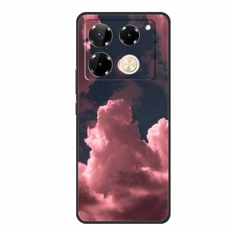 For Infinix Note 40 Pro 5G Case TPU Soft Silicone Cover Phone Cases for Infinix Note 40 40pro 4G Flowers Lovely Coque Fundas