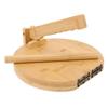 Holz Tortillapresse mit 50 Pergamentpapier Runde Mais-Tortillapresse für selbstgemachte mexikanische Tortillas