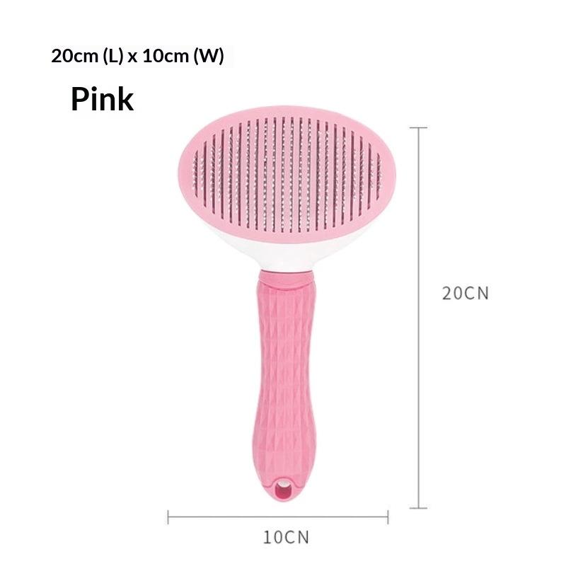 Factory Custom Dog and Cat Hair One Key Remove Hair Comb Pet Massage Shedding Remover Pet Self Cleaning Cat Grooming Brush