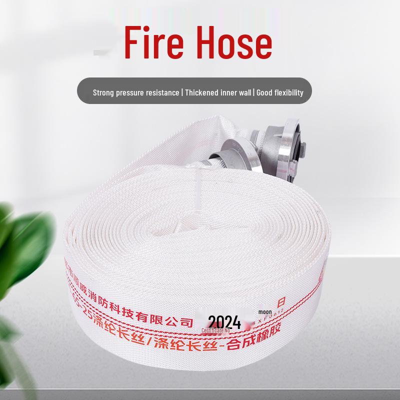 High-Pressure Fire Hose for Indoor/Outdoor Use