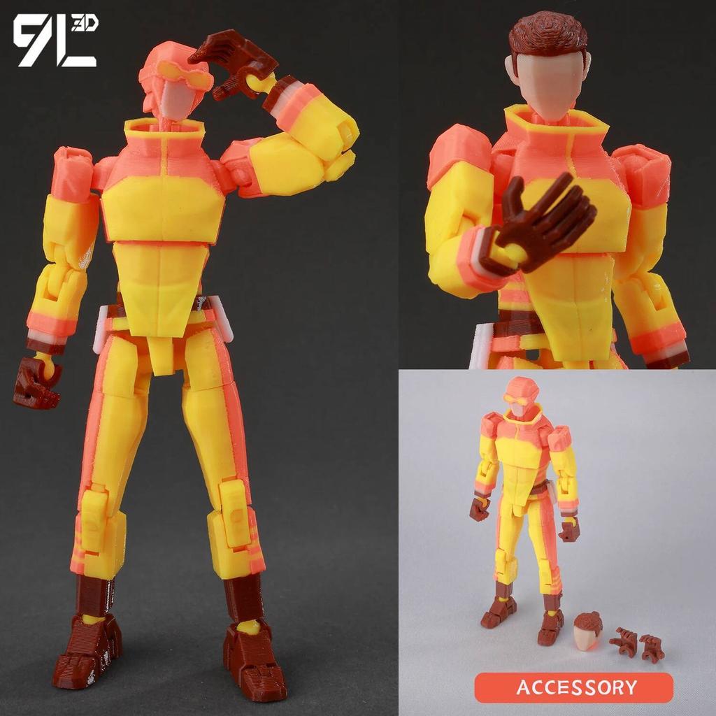 9L3D Lucky 13 Ragazzo Invincibile Conquista Omni Action Figure Modello Anime Stampato 3D Articolato Posabile Giocattolo da Collezione Regalo Fan