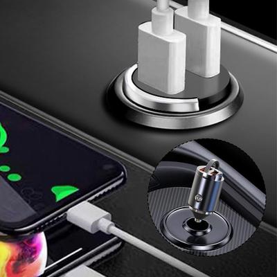 100 W DS2-PD-QC3.0 Mini ładowarka samochodowa zapalniczka szybkie ładowanie samochód USB typu C ładowarka do Xiaomi IPhone Power A2Y9