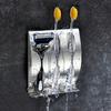 Rust proof Wall Mounted Stainless Steel Toothbrush Holder Easy to Clean