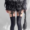 Summer, Dark Cross Over Knee Socks Thin Punk Subculture Pantyhose Sexy Babes Suspender Socks
