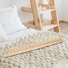 Chunky Blanket Loom Knit Kit Adjustable Wood Peg Frame Hand Weaving Loom for DIY Throw Blanket