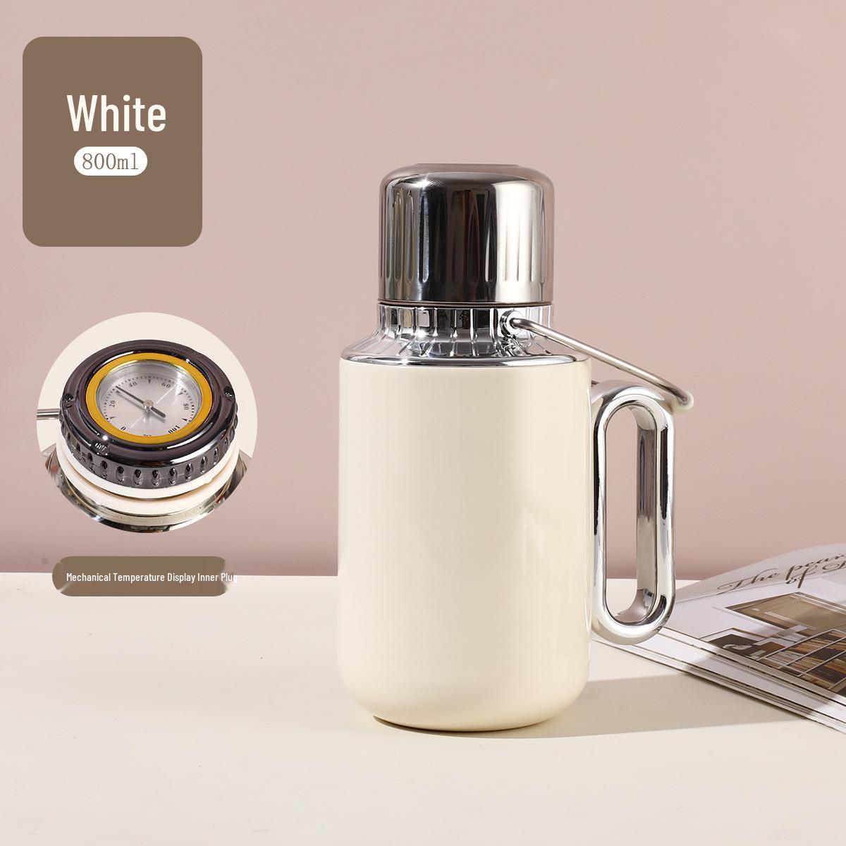 

316 Stainless Steel Portable Thermos Flask for Outdoor Sports, Large Capacity Water Bottle and Stew Pot As shown