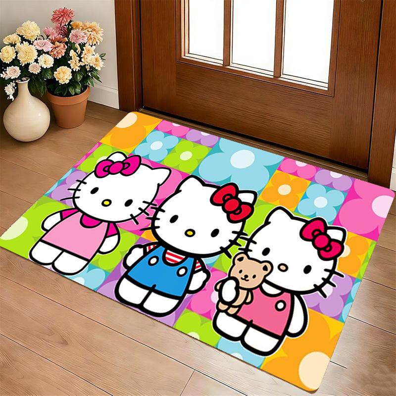 Hello Kitty Living Room Nonslip Area Rug Soft Carpet For Bedroom Game Playroom Sofa Office Home Decor Doormat Christmas Gift C9291643