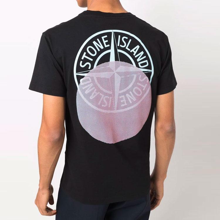 STONE ISLAND Kurzarm-T-Shirt Schwarz Herren Oberteile 76152NS94-V0029