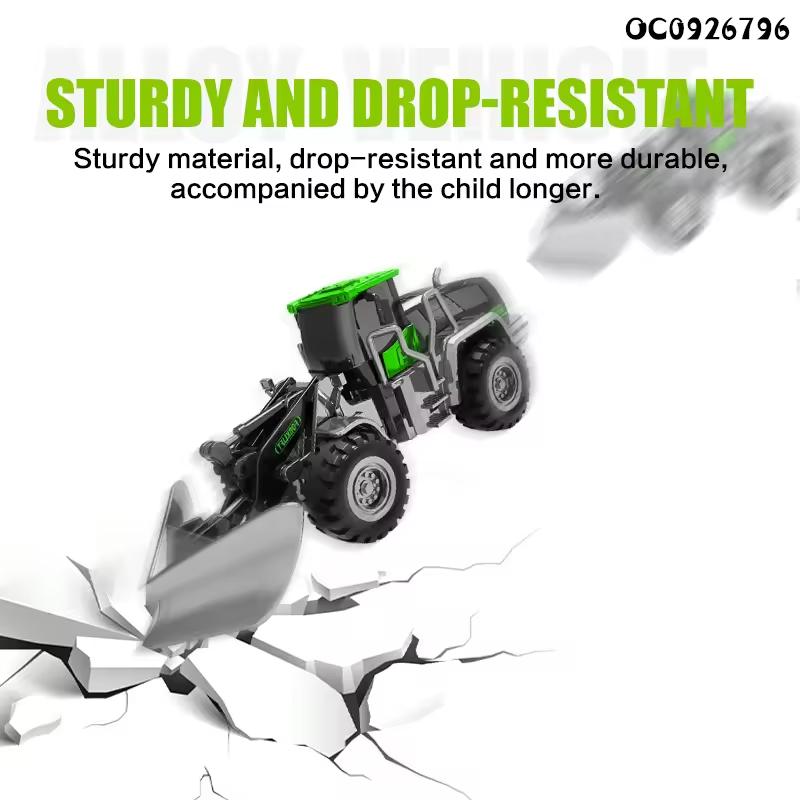 Camion turnat sub presiune din aliaj de inginerie mașină de jucărie model de construcție vehicul încărcător tractor macara excavator jucării pentru băieți colecție de cadouri