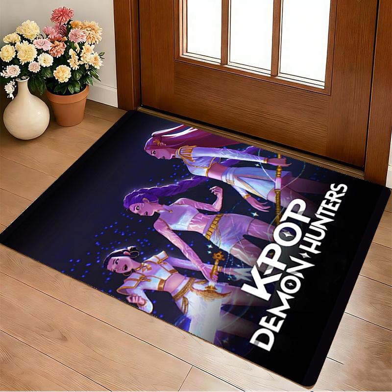 Kpop Hunters Living Room Non-Slip Area Rug Soft Carpet for Bedroom Game Playroom Sofa Office Home Decor Doormat Christmas Gift C9211339