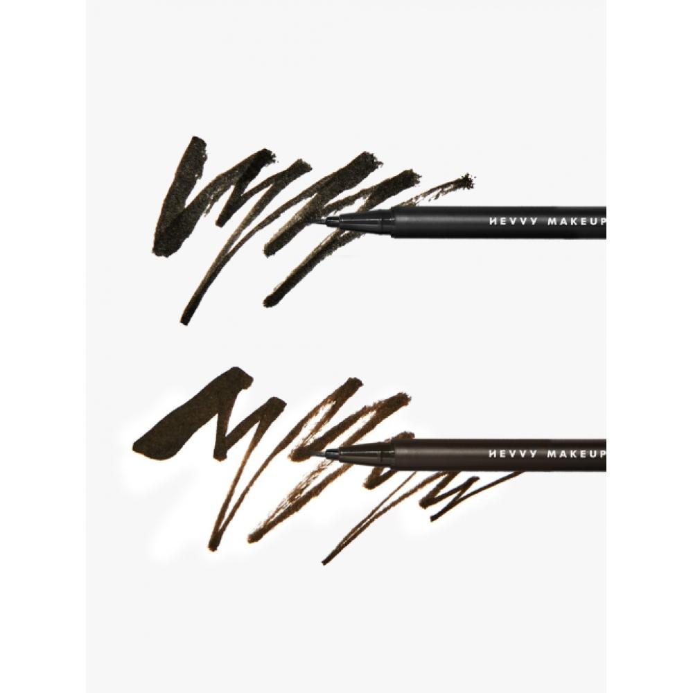 Hevvy Makeup [2pack] Define Eyes Pen Liner   Long Black Mid Brown