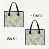 Elegant Floral Printed Tote Bag for Daily Casual Shopping Commute Use