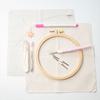 Punch Needle Kits für Erwachsene Anfänger Verstellbare Punch Needle Stickrahmen Kits Punch Needle Stoff für DIY Basteldekorationen