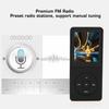 MP3-Player, 8 GB Tragbarer MP3/MP4-Player mit FM-Radio, Diktiergerät, E-Book, HiFi Lossless Sound, 30 Stunden Wiedergabezeit (Schwarz)