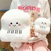 Cartoon Simulation White Piano Doll Pillow Musical Instrument Plush Toy Doll Shooting Props Decorative Ornaments Dolls