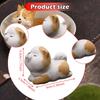 Dog Mini Statue Animal Sculpture Tea Pet Miniature Figurine Tabletop Ornament for Cabinet Bookshelf