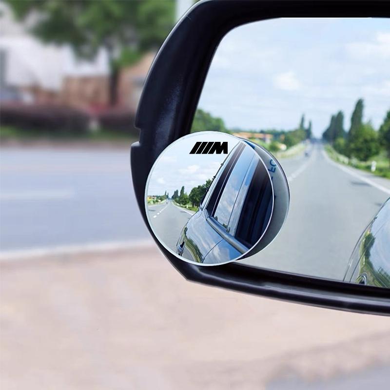 For BMW M X1 X3 M Logo Car Mirror Wide 360° Angle Blind Spot Mirrors Sticker For BMW G80 G06 G07 G42 G14 G15 G16 F82 X1 X3 M1 M2 M3 M4 M5 M6 M7