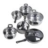 Kitchen Cookware Set Stainless Steel Pots Pans Set Includes Saucepan Stock Pot Non Stick Frying Pan