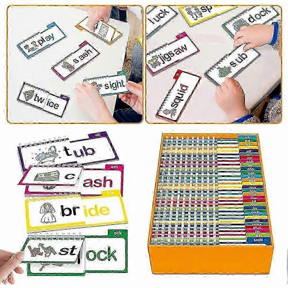 30 Read Rhyme Flip Books for Kids: Interactive Phonetic Learning Tool