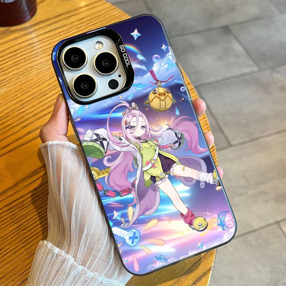 

Anio G-Genshin Game lmpact Phone Case For iPhone 16 17 15 14 12 13 Pro Max Black Color Shockproof Cover iPhone13