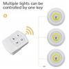 Led Cob Under Cabinet Light 3w Closets Lights Portable Mini Sleep-light Battery-operated Night Bathroom Lighting Warm-white Cold
