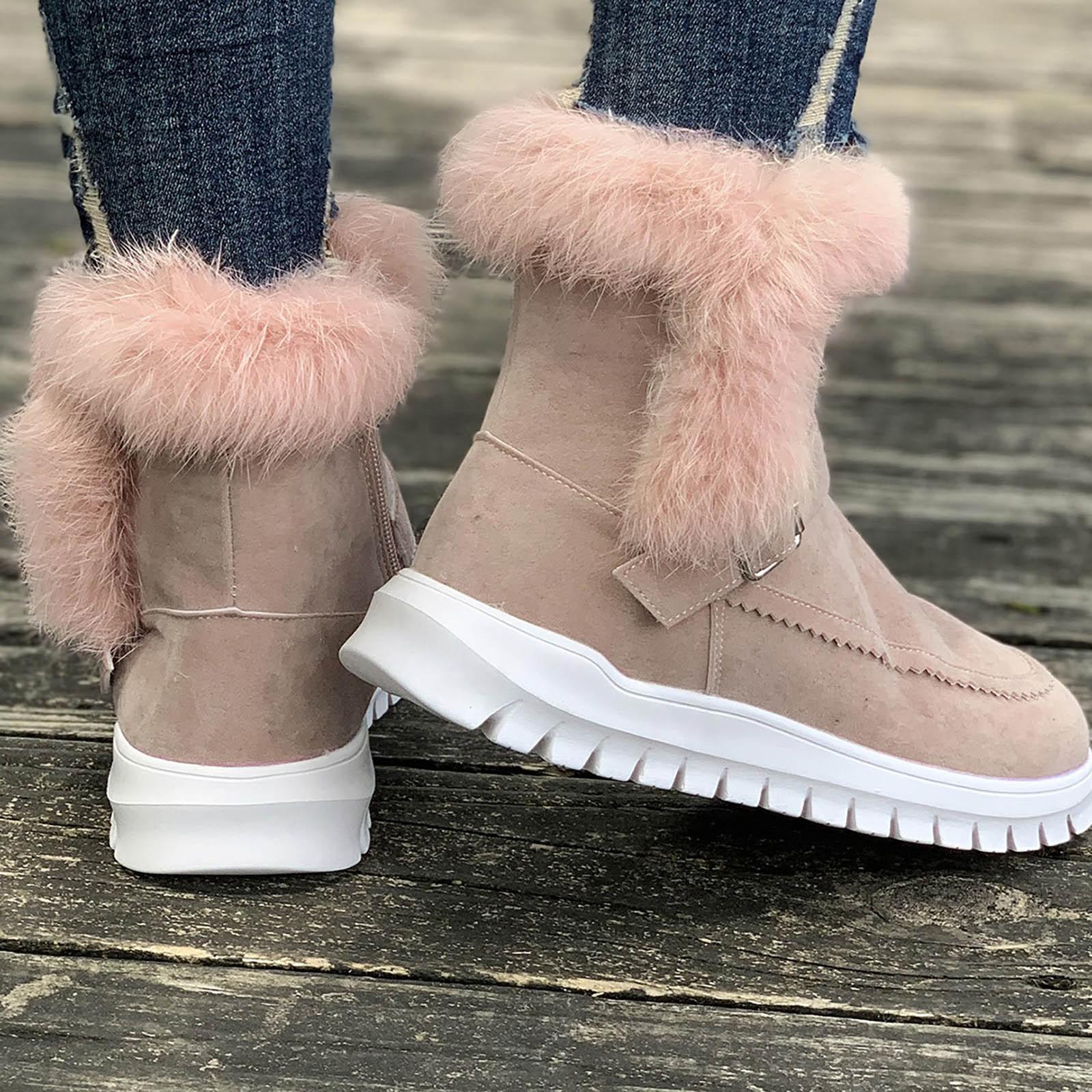 Теплые утолщенные плюшевые зимние сапоги — фото 6