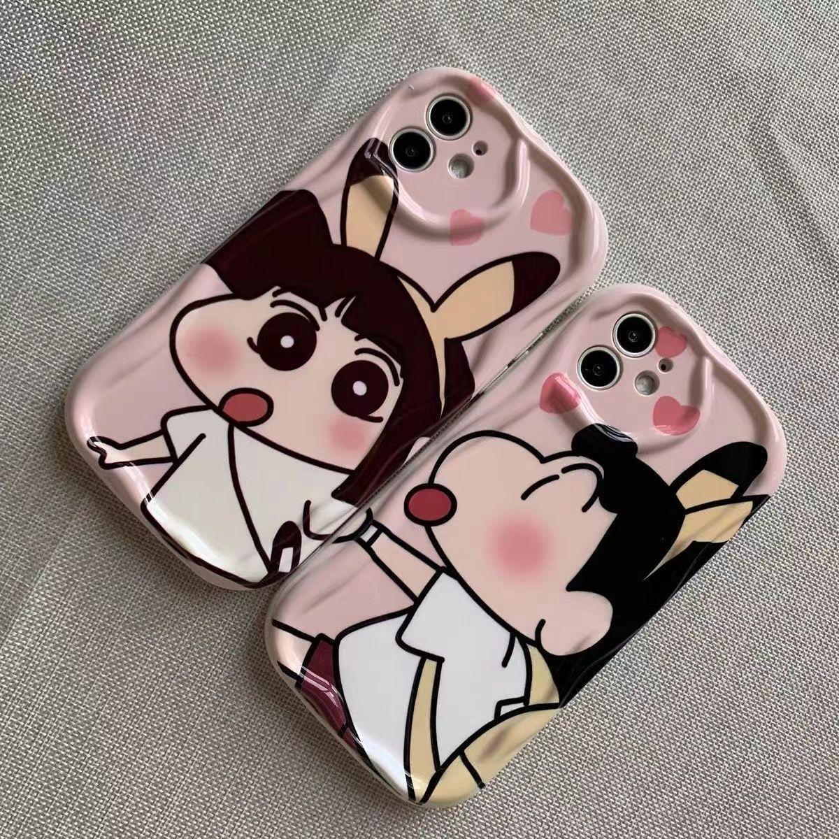 

Мультяшная парочка Crayon Shin-chan чехол Apple для iPhone 10/11/12/13/14/15