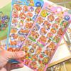 2 pcs/lot Capybara Enjoy Life Cartoon Drop 3D Relief Stickers Scrapbooking DIY Journaling Stationery Diary Decor Cute Stickers