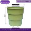 FenggeTu Root Control Resin Flower Pot