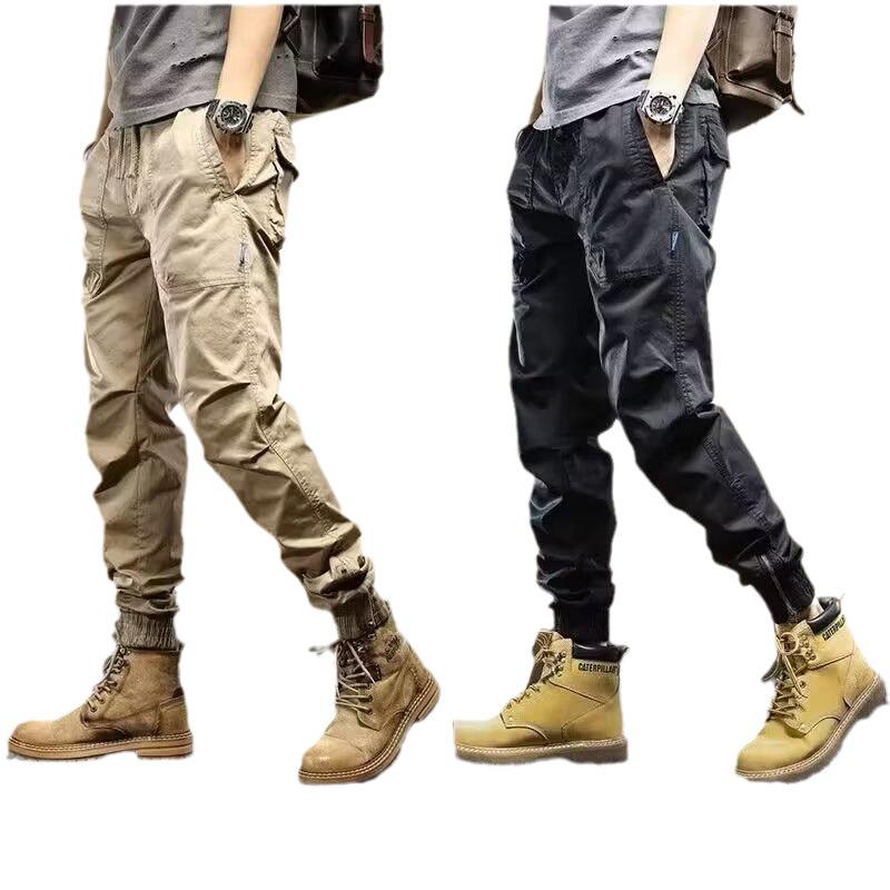 2023 Men's Tapered College Style Casual Overalls – Spring/Autumn Outdoor Sports Trend