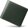 Tokyo Shitamachi Kobo Wallet Mens Bi-fold Genuine Leather Supreme Made Japan Saffiano Large Capacity Card Storage Gift Box Included Green