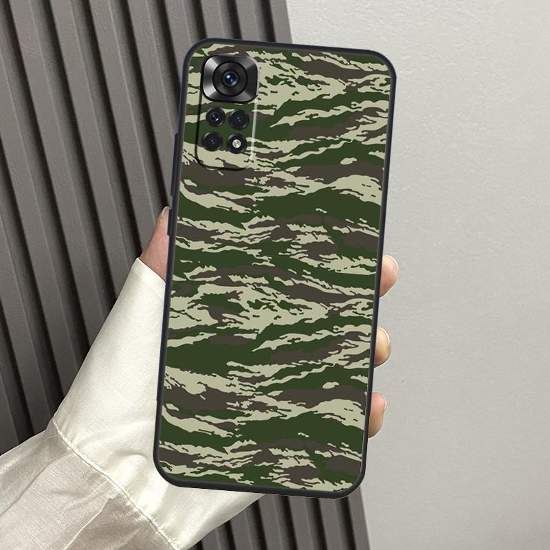 

Humor Tiger Stripe Camo Camouflage Case For Xiaomi Redmi Note 14 13 Pro 12 11 15 Pro Plus Redmi 14C 13C 15C 10C 12C 15 Funda Redmi Note 15 Pro 5G