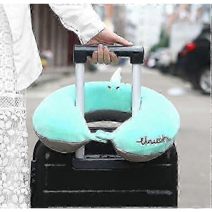Purple - Children's Neck Pillow For Airplanes, Cars, Trains, Adult Travel Pillow U-shaped, Removable Cushion 30x30x10cm