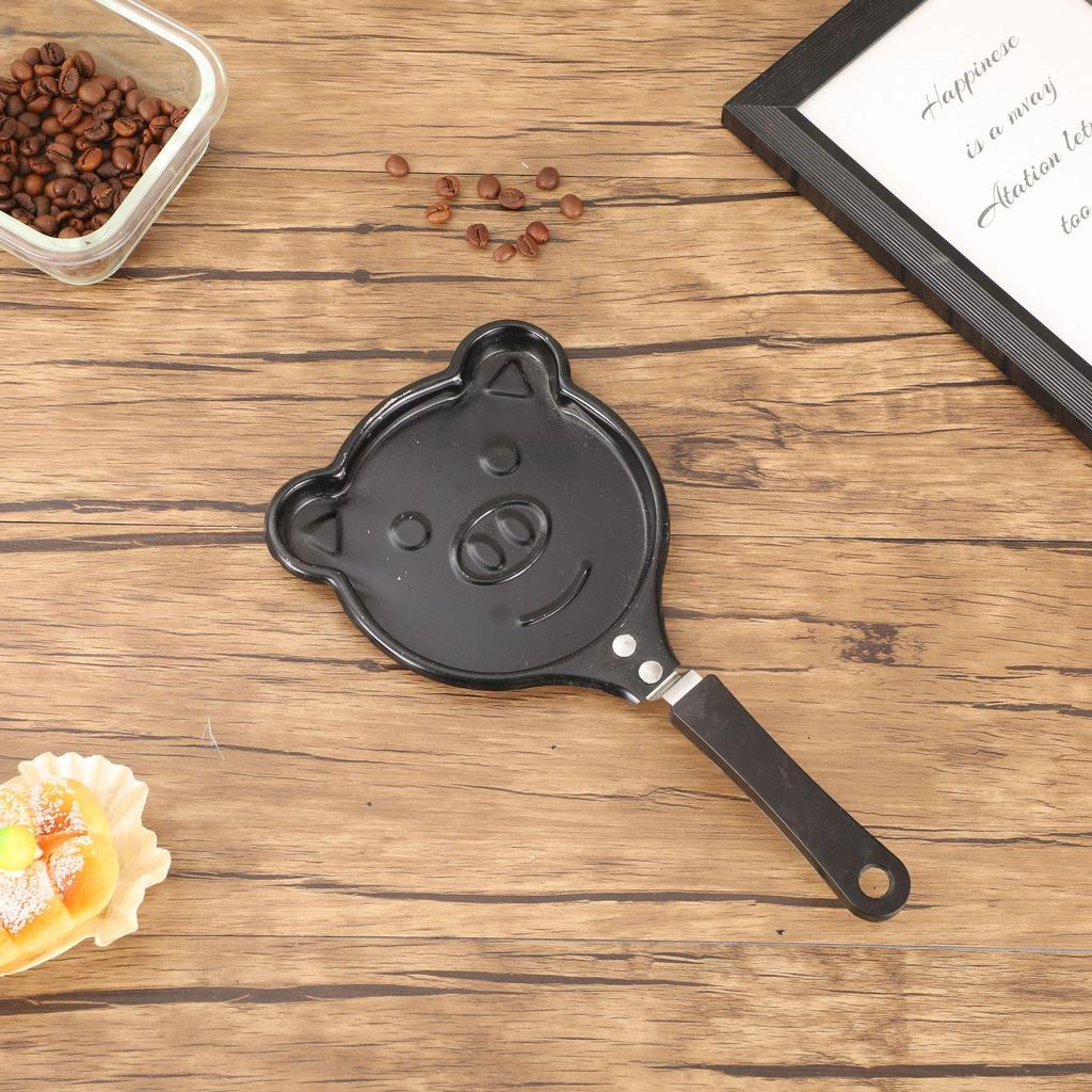 Kreativní mini nepřilnavá pánev ve tvaru srdce na roztomilá kreslená smažená vejce