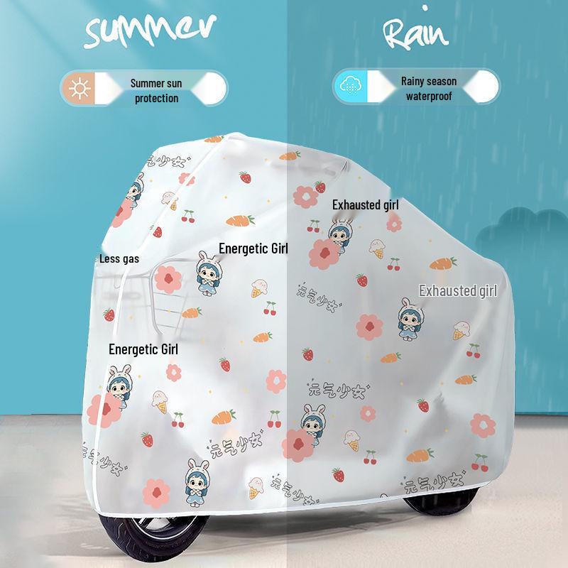 Waterproof Thickened Motorcycle Rain and Dust Cover with UV Protection