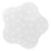 Bathroom Floor Foot Massager Remove Dead Skin Silicone Shower Foot Scrubber with Suction CupsWhite