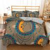 Bohemian Mandala Duvet Cover Golden Sun And Moon 3D Print King Queen Bedding Set Microfiber Dreamcatcher Quilt Cover Pillowcase
