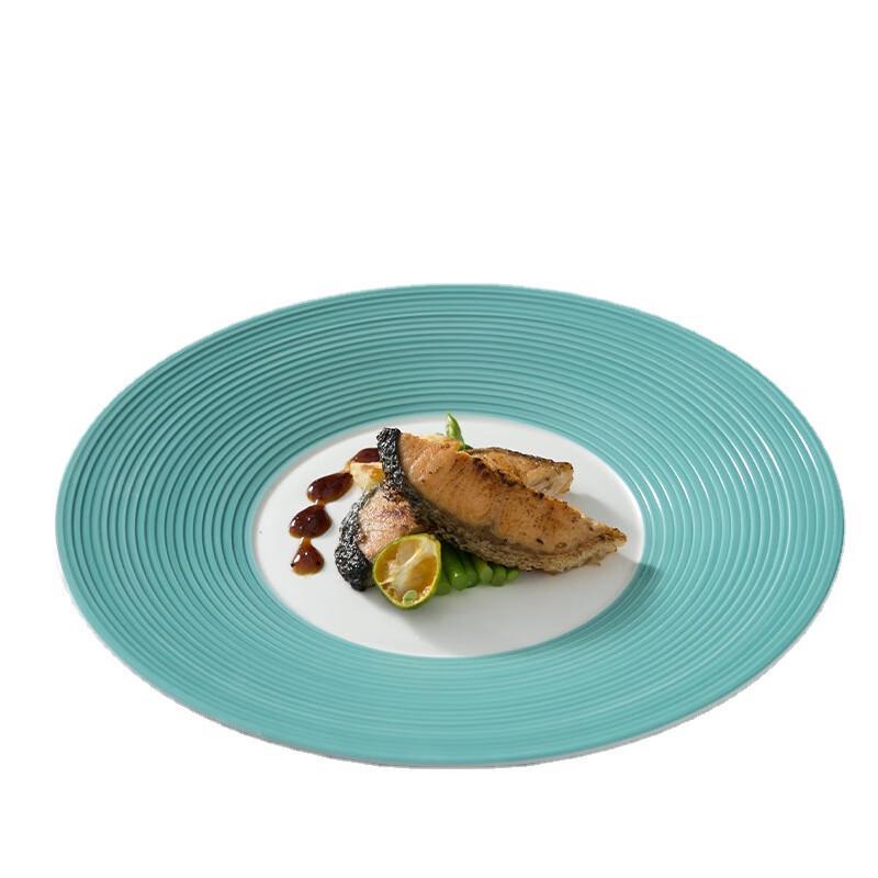 Shuangying Ceramic Straw Hat Shallow Plate